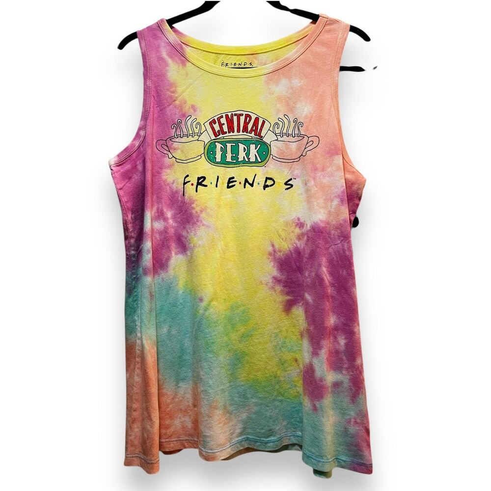 Torrid 0 (0X size 12) FRIENDS Central Perk Tie Dye Classic Fit Graphic Tank Top